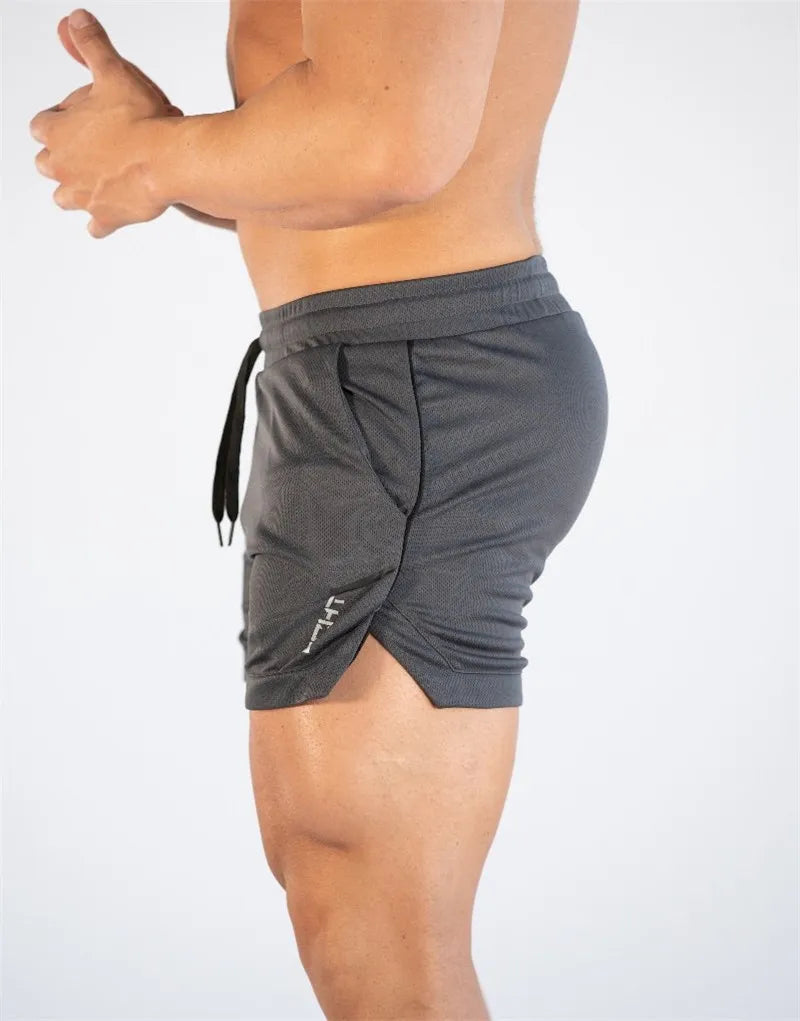 Workout Running Grid quick-drying compression Shorts