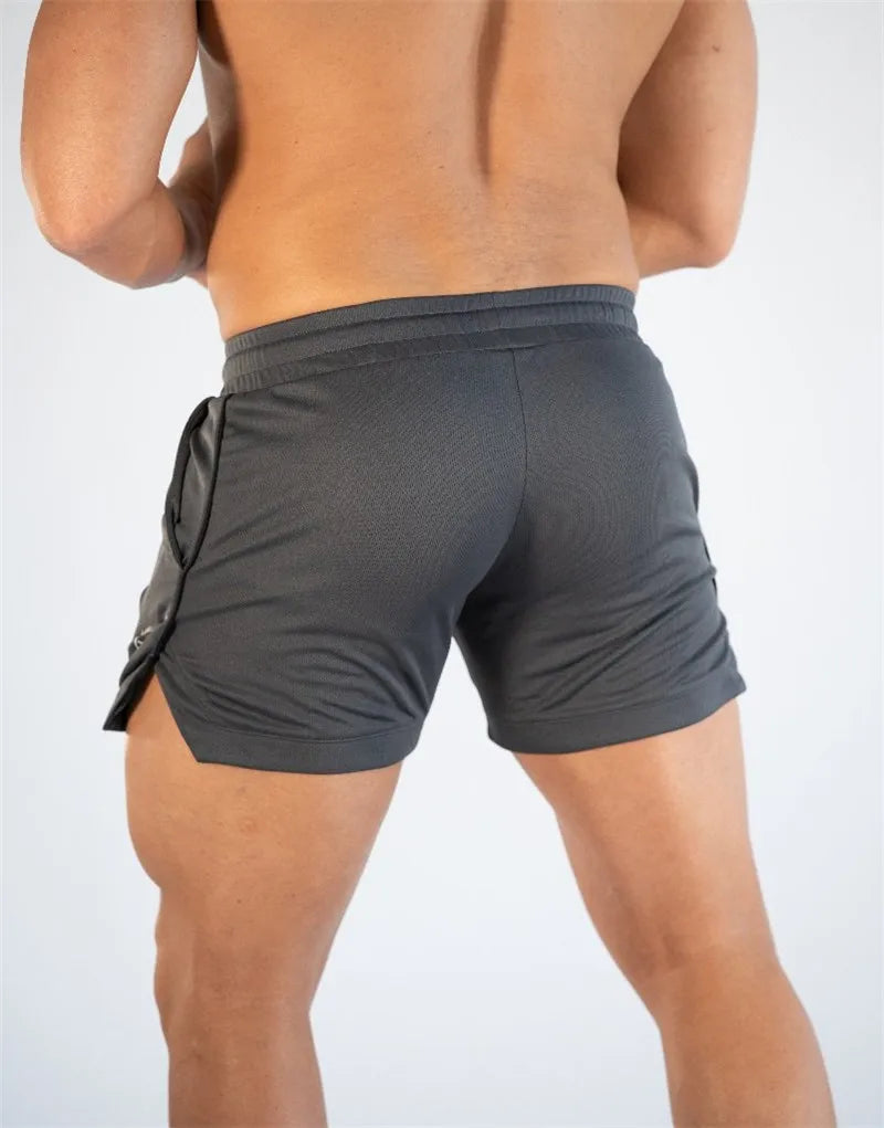 Workout Running Grid quick-drying compression Shorts