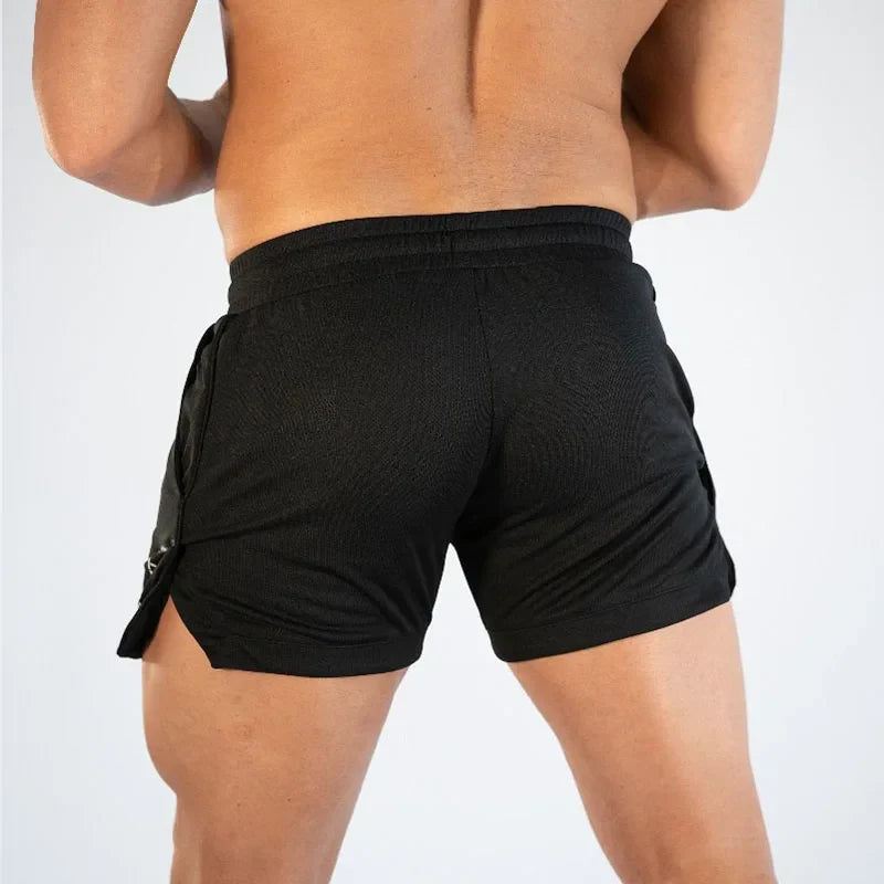 Workout Running Grid quick-drying compression Shorts