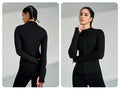 Gym Women's Full Zip Yoga Top With Thumbholes Fitness Running Jacket..