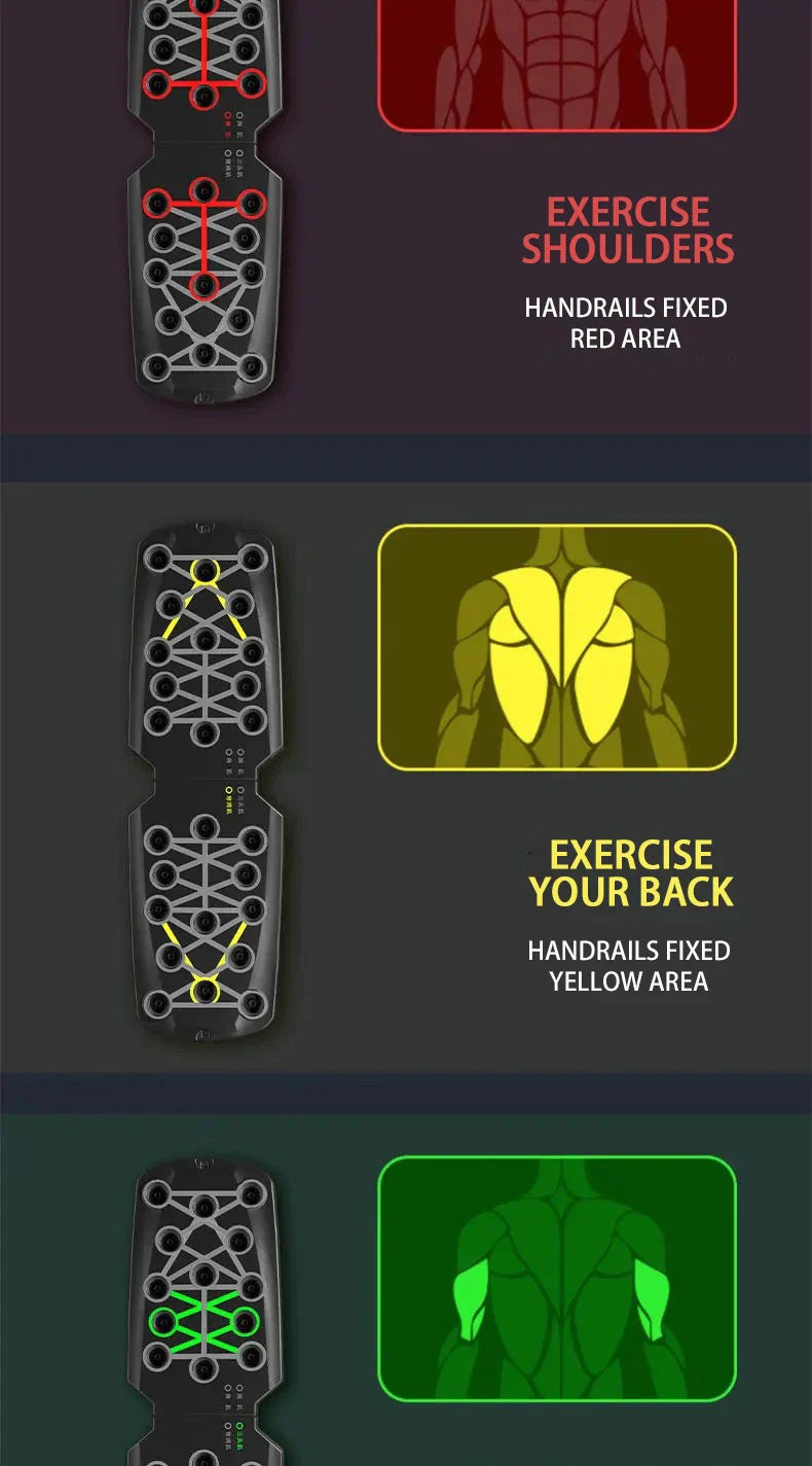 Push-up Board Set With Handles Foldable Fitness Equipment