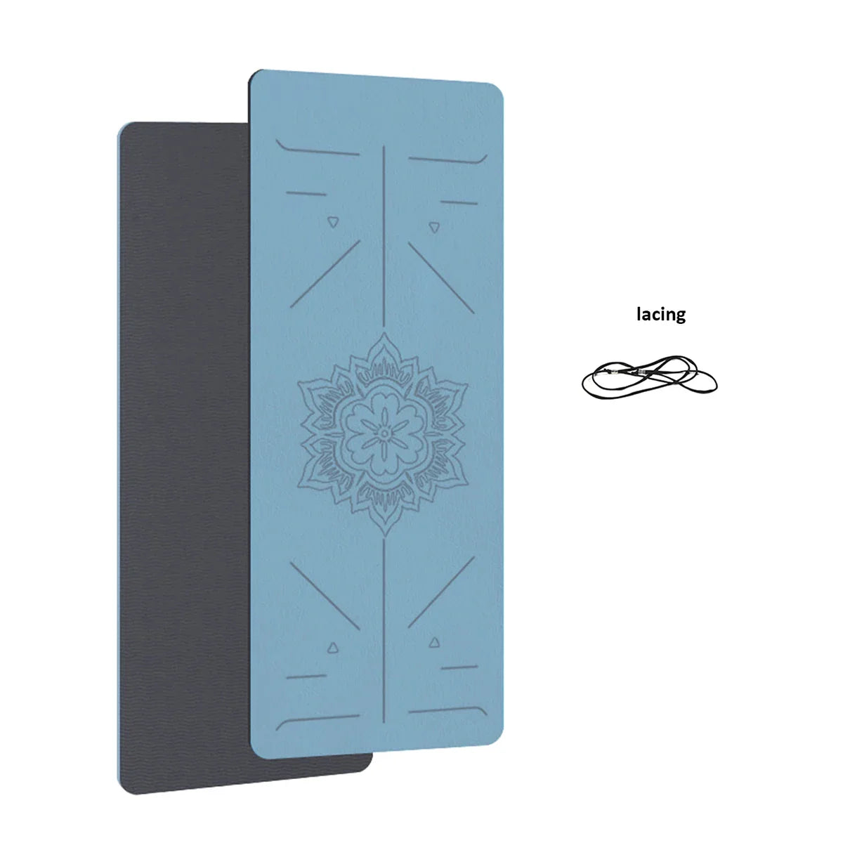 Yoga mat home fitness non-slip sports mat guide line