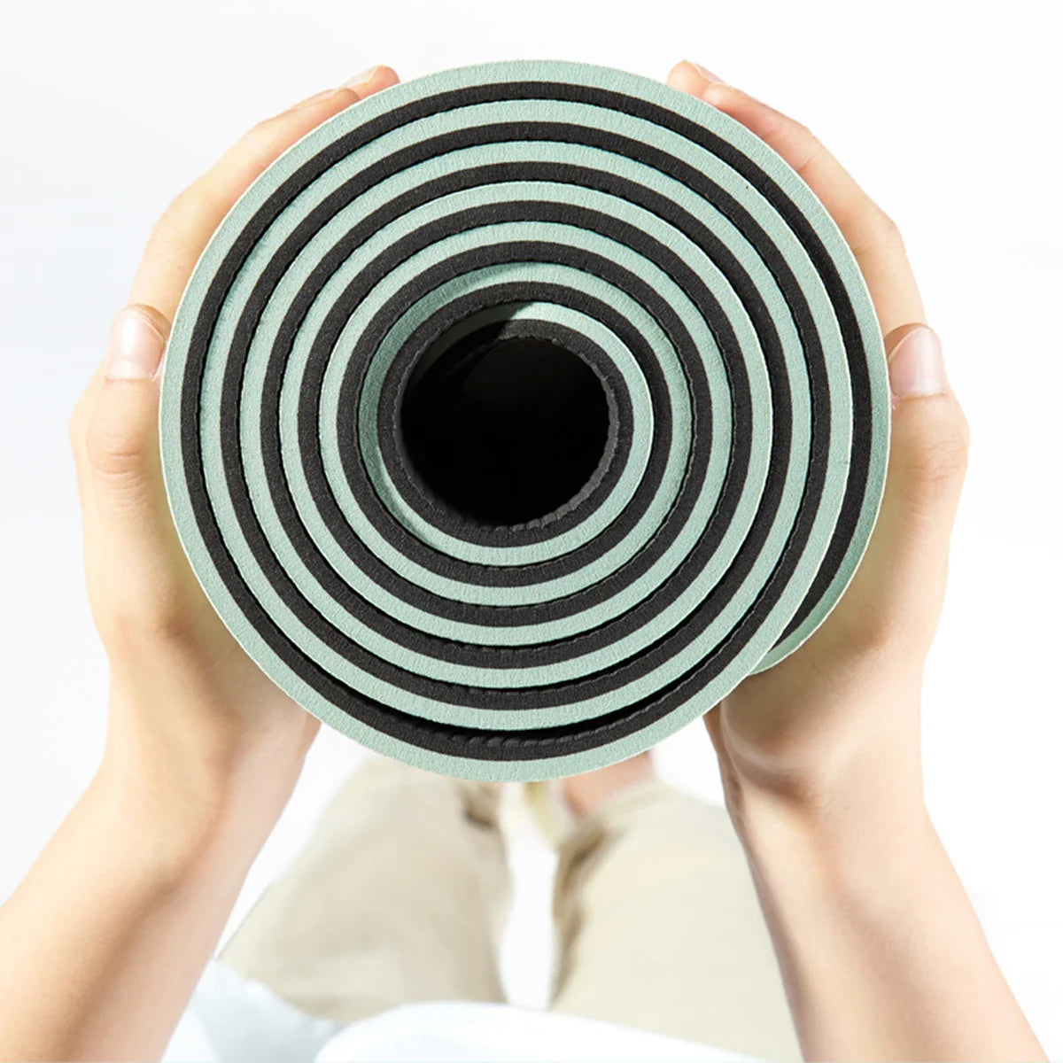 Yoga mat home fitness non-slip sports mat guide line