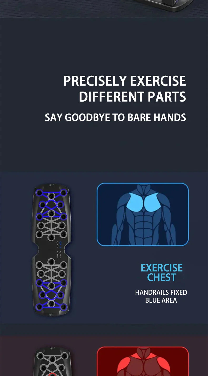 Push-up Board Set With Handles Foldable Fitness Equipment