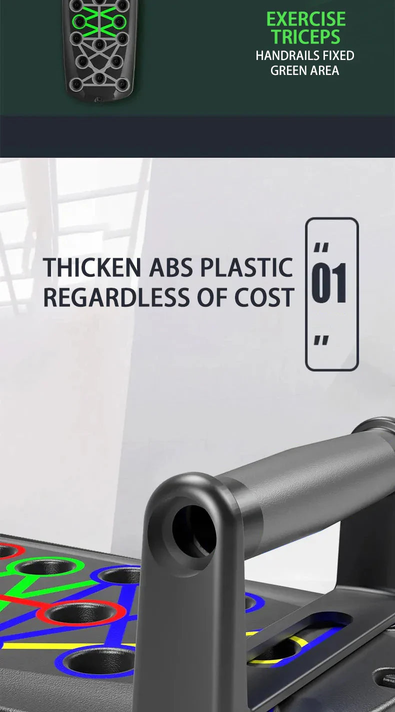 Push-up Board Set With Handles Foldable Fitness Equipment