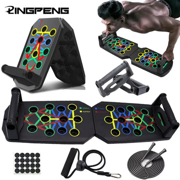 Push-up Board Set With Handles Foldable Fitness Equipment